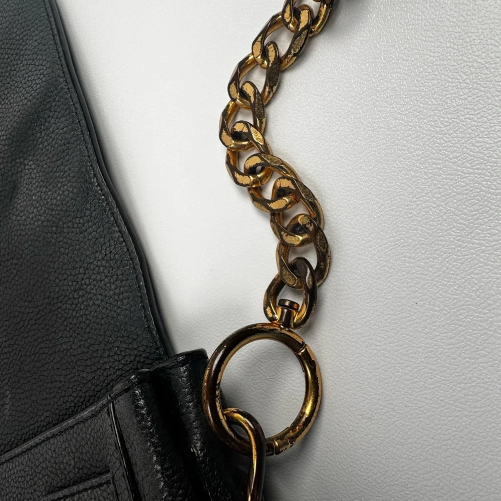 Tory Burch Everly Leather Flap Saddle Bag In Black